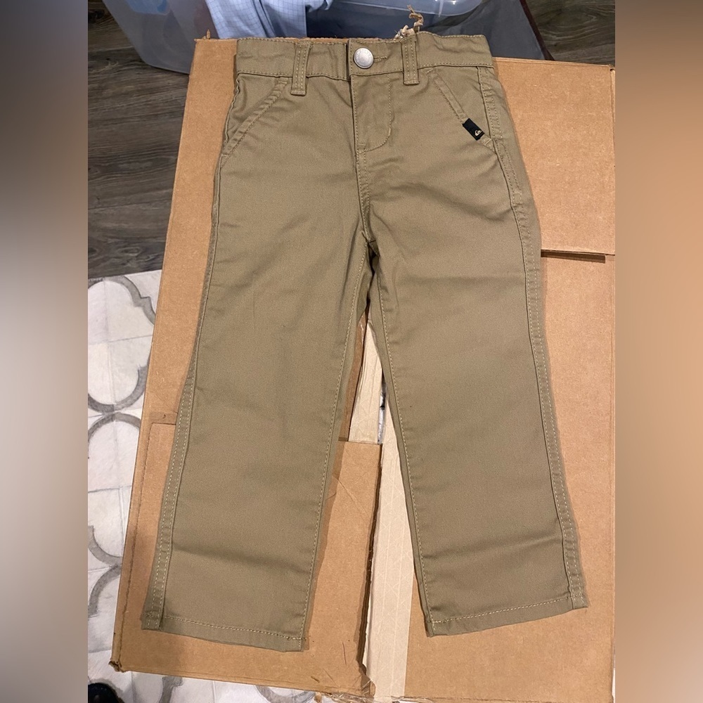 Quiksilver Boys Everyday Union Chinos Regular Fit Khakis Pants, Size 3,  NWOT